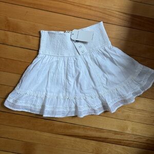 Abercrombie & Fitch White Mini Skirt